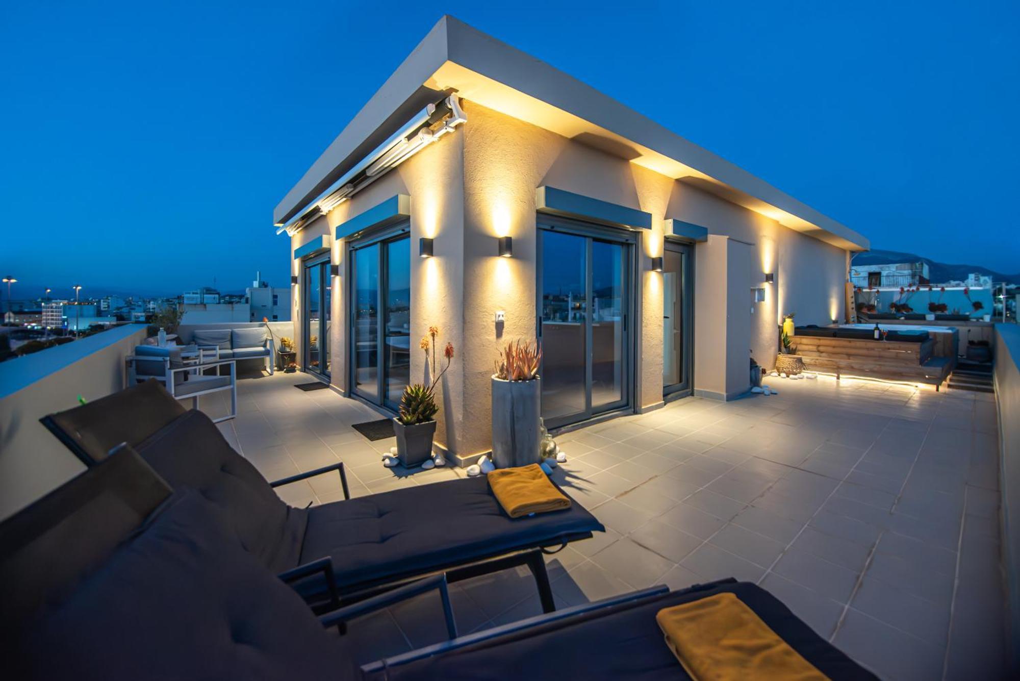 Apartamento Majestic Penthouse In The Heart Of Patra Exterior foto